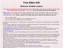Tablet Screenshot of biblefreegift.org